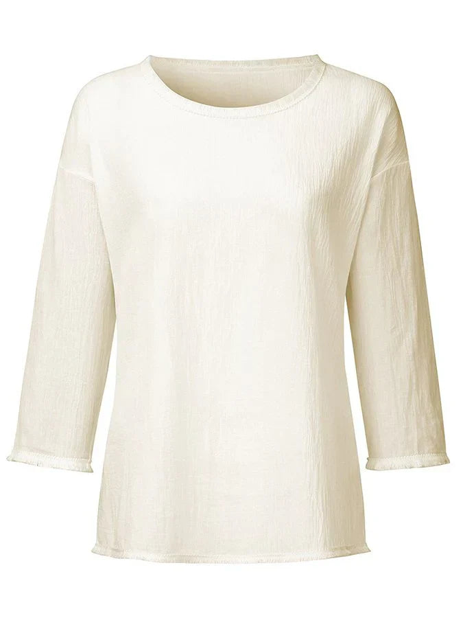 Amelia | Coastal Breeze Linen Top