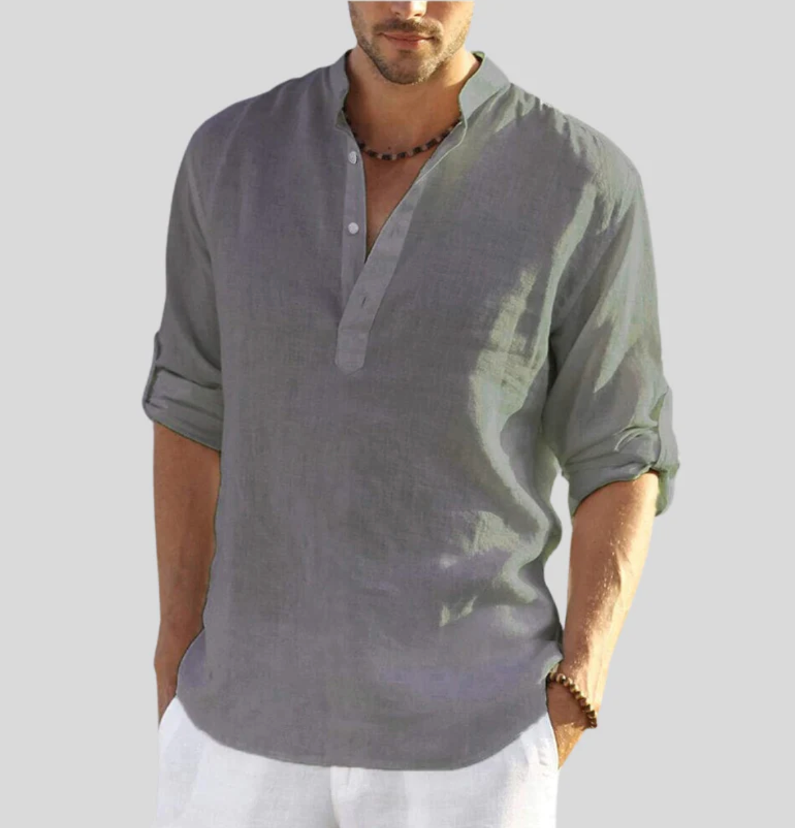 Adriano | Coastal Serenity Linen Shirt